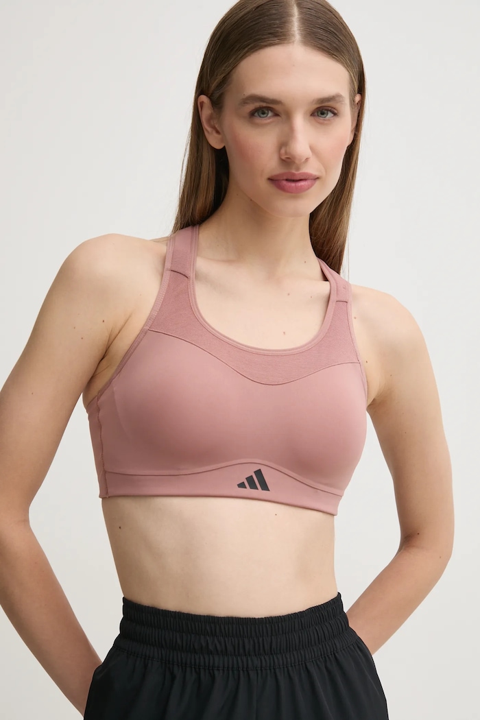 Αθλητικό σουτιέν adidas Performance TLRD Impact ροζ JI8039