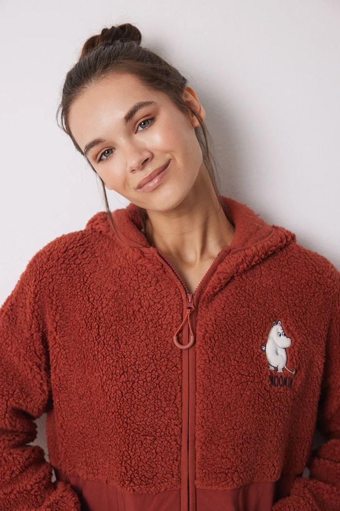 women'secret hálóköpeny MOOMIN 4418926 burgundia SS25