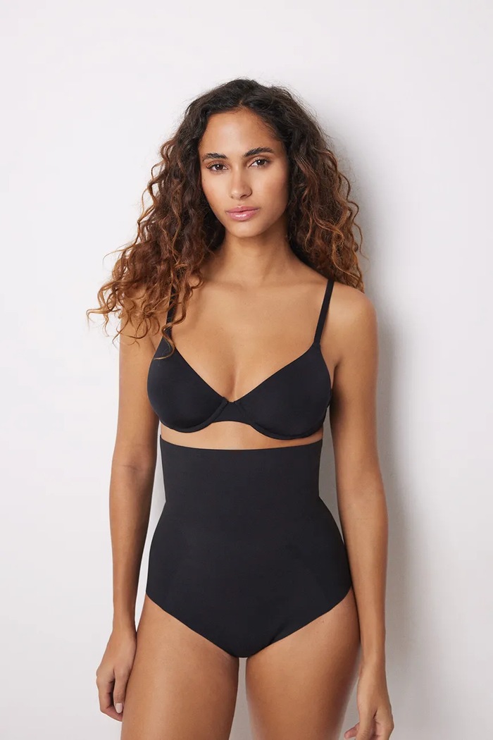Tvarující kalhotky women'secret SHAPE MICRO BONDING kalhotky černá 5182801