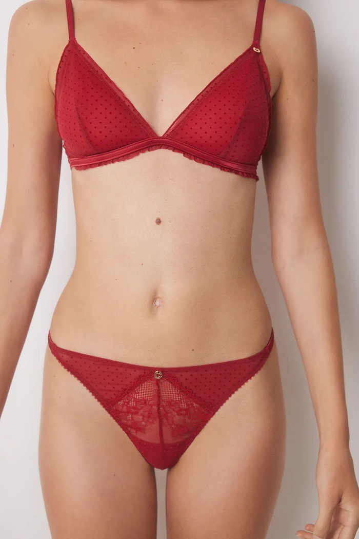 women'secret Stringi RED XMAS LA VECINA RUBIA czerwony 5358621