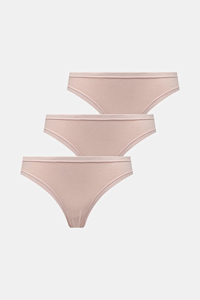 Tanga Guess 3-pack potisk růžová O5RG13.K6YW1