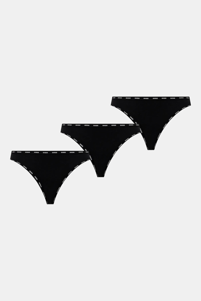 Στρινγκ Guess 3-pack στάμπα μαύρο O5RG13.K6YW1