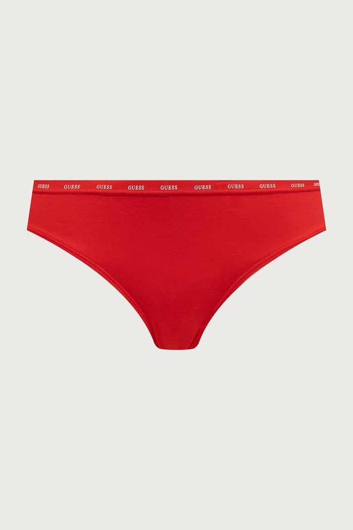 Odzież Guess Stringi damskie bawełniane z elastanem 3-pack O5RG13.K6YW1 multicolor