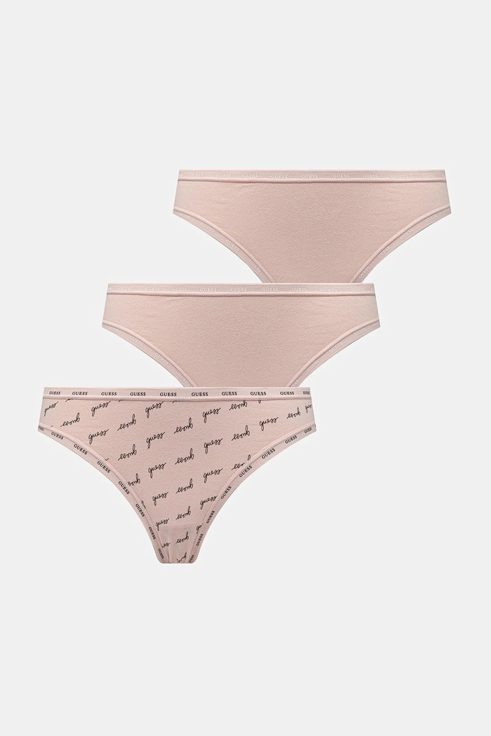 Kalhotky Guess 3-pack potisk růžová O5RG14.K6YW1