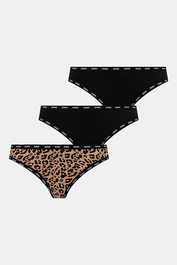 Tanga Guess 3-pack tanga černá O5RG22.K6YW1
