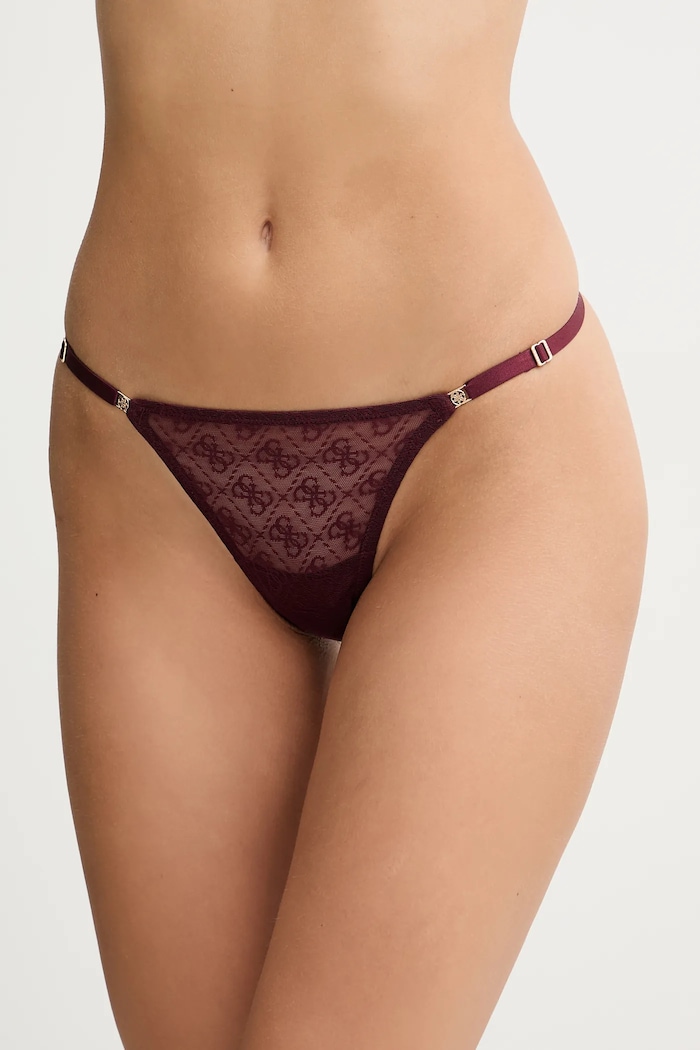 Guess Chiloți g-string femei NORA tanga burgundia O5RE10.KCLB0