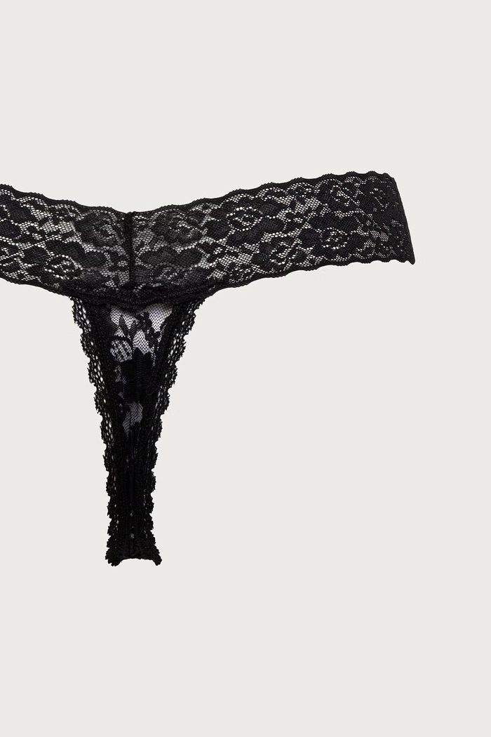 Stringi damskie z bawełną 3-pack Guess czarny O5RG18.KC5L0