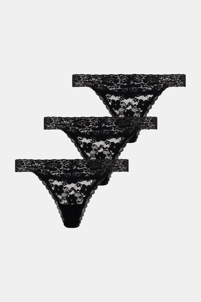 Guess tanga 3-pack negru O5RG18.KC5L0