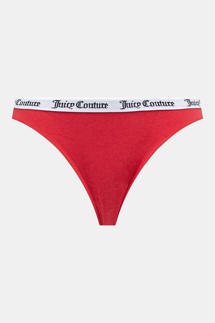 Juicy Couture figi damskie bawełniane z elastanem DIDDY BRIEF PK 3-pack JCLBR224572 biały SS26