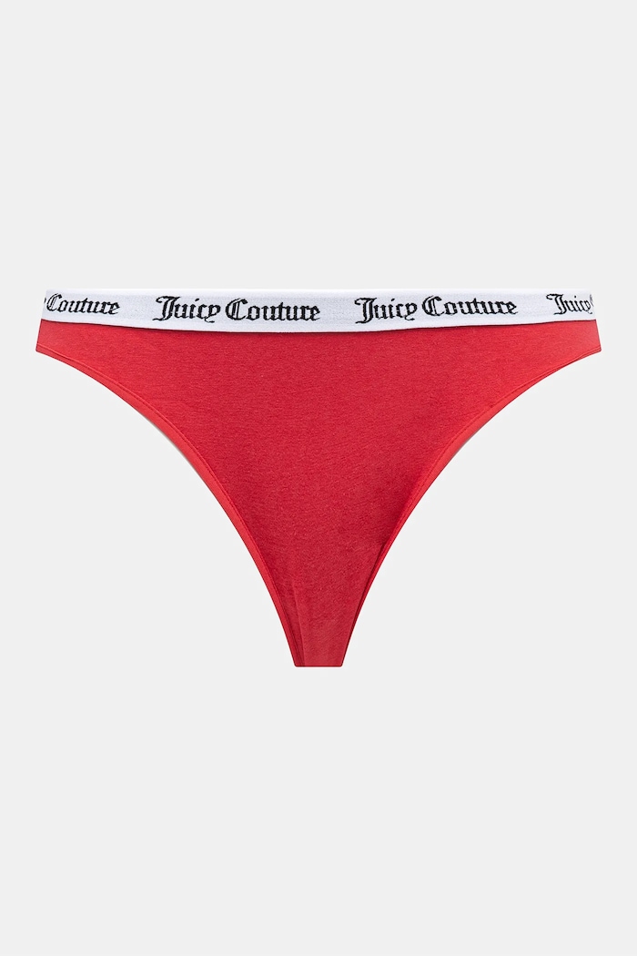Juicy Couture figi damskie bawełniane z elastanem DIDDY BRIEF PK 3-pack JCLBR224572 biały SS26