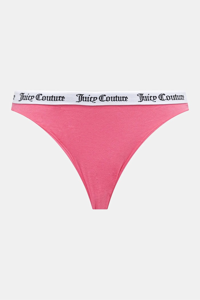 Odzież Juicy Couture figi damskie bawełniane z elastanem DIDDY BRIEF PK 3-pack JCLBR224572 biały