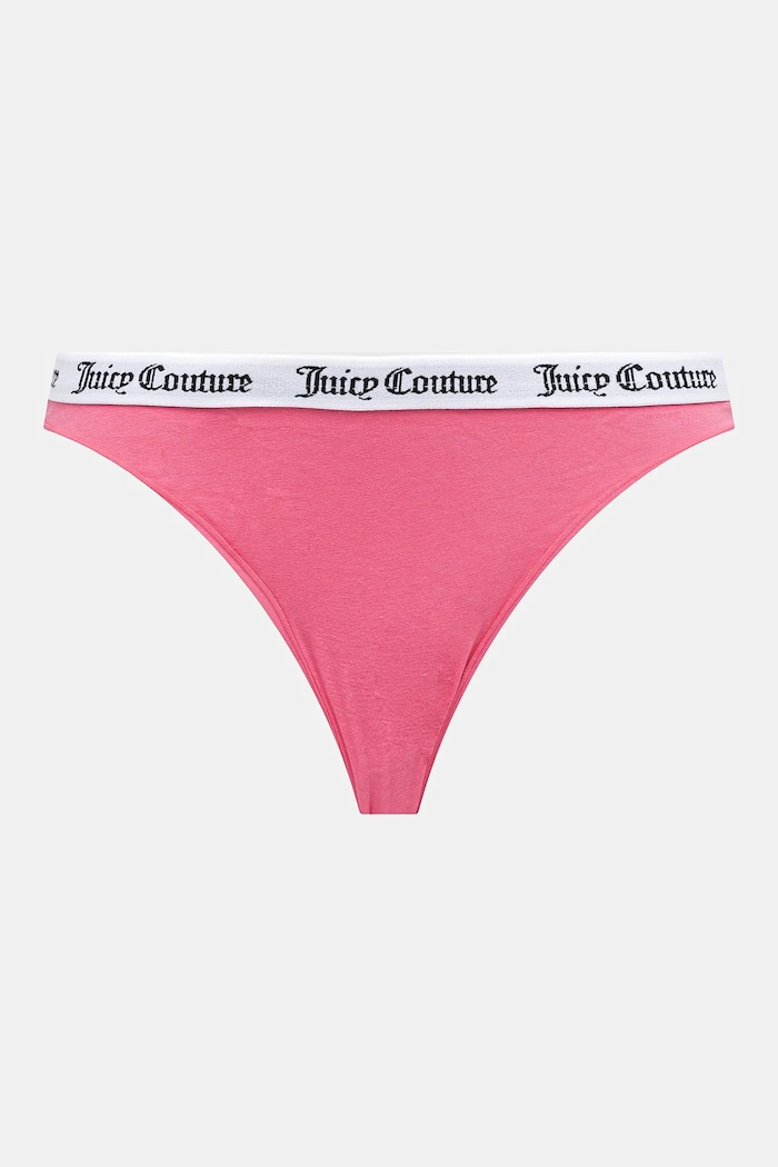 Odzież Juicy Couture figi damskie bawełniane z elastanem DIDDY BRIEF PK 3-pack JCLBR224572 biały