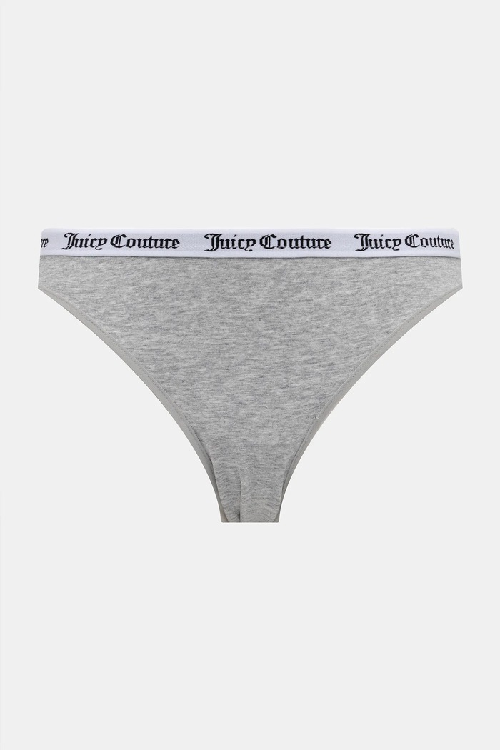 Juicy Couture κιλότα γυναικεία βαμβακερά με ελαστάν DIDDY BRIEF PK 3-pack JCLBR224572 γκρί SS26