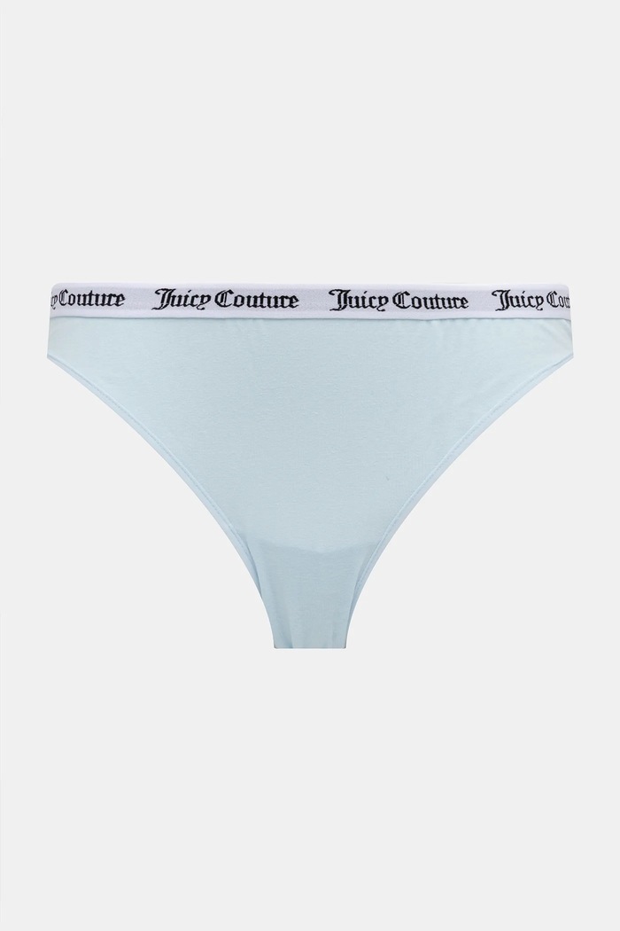 Ρούχα Juicy Couture κιλότα γυναικεία βαμβακερά με ελαστάν DIDDY BRIEF PK 3-pack JCLBR224572 γκρί