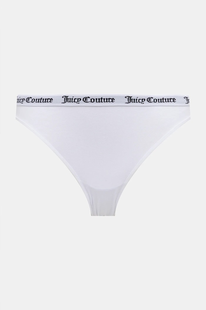 Juicy Couture κιλότα γυναικεία βαμβακερά με ελαστάν DIDDY BRIEF PK 3-pack γκρί JCLBR224572