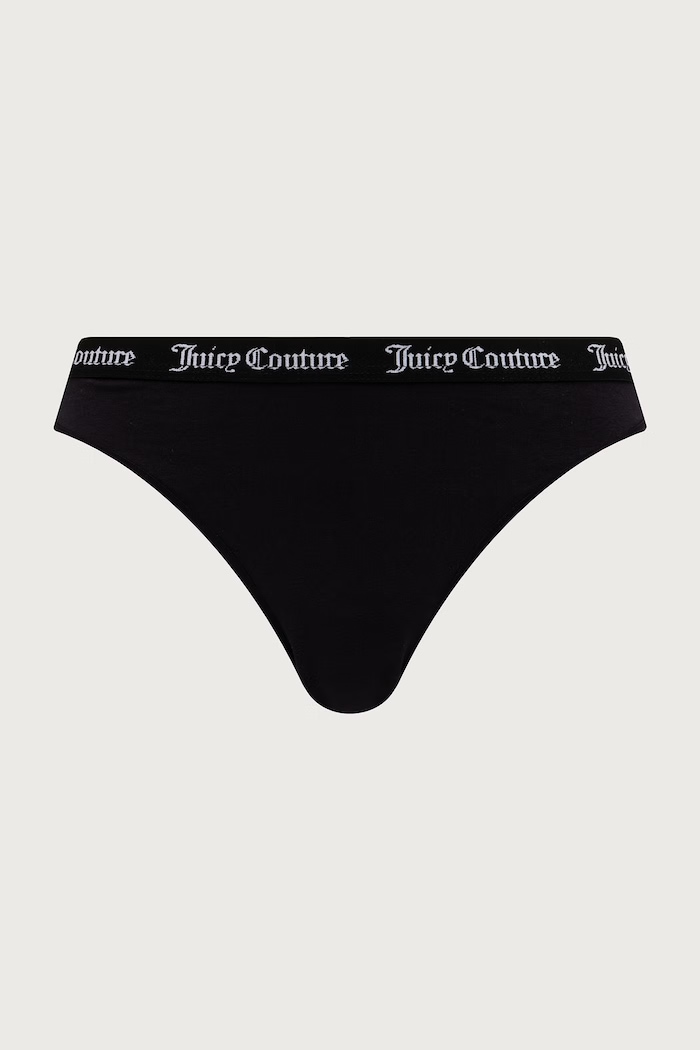 Odzież Juicy Couture Figi damskie bawełniane z elastanem DIDDY BRIEF PK 3-pack JCLBR224572 szary