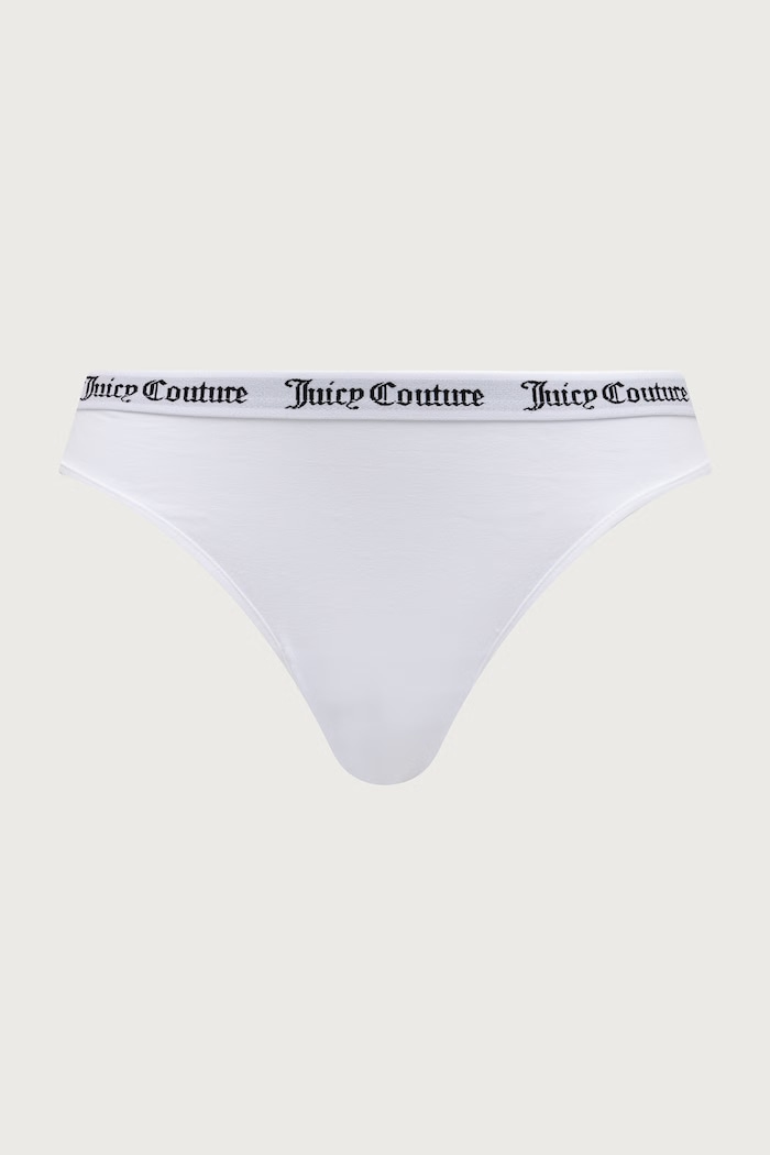 Figi damskie bawełniane z elastanem DIDDY BRIEF PK 3-pack Juicy Couture JCLBR224572 szary