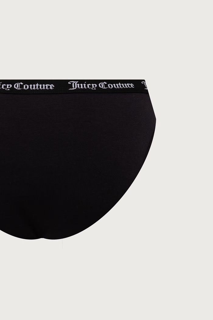 Juicy Couture Figi damskie bawełniane z elastanem DIDDY BRIEF PK 3-pack JCLBR224572 szary SS26