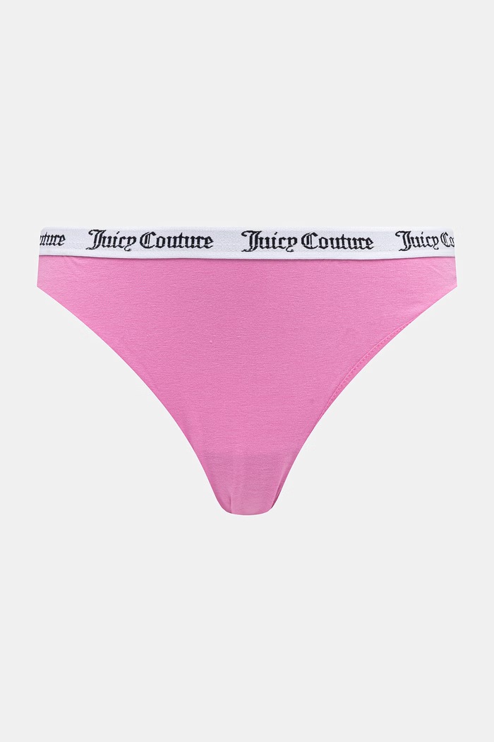 Juicy Couture κιλότα γυναικεία βαμβακερά με ελαστάν DIDDY BRIEF PK 3-pack ροζ JCLBR224572