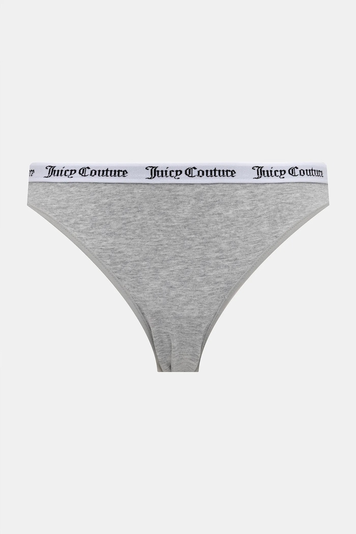 Juicy Couture κιλότα γυναικεία βαμβακερά με ελαστάν DIDDY BRIEF PK 3-pack JCLBR224572 γκρί SS26