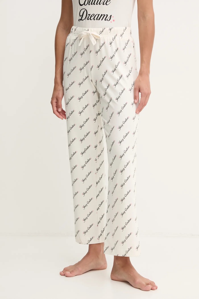 Juicy Couture piżama JUICY WISHES SHORTSLEEVE PYJAMA SET beżowy JCLPJ125663