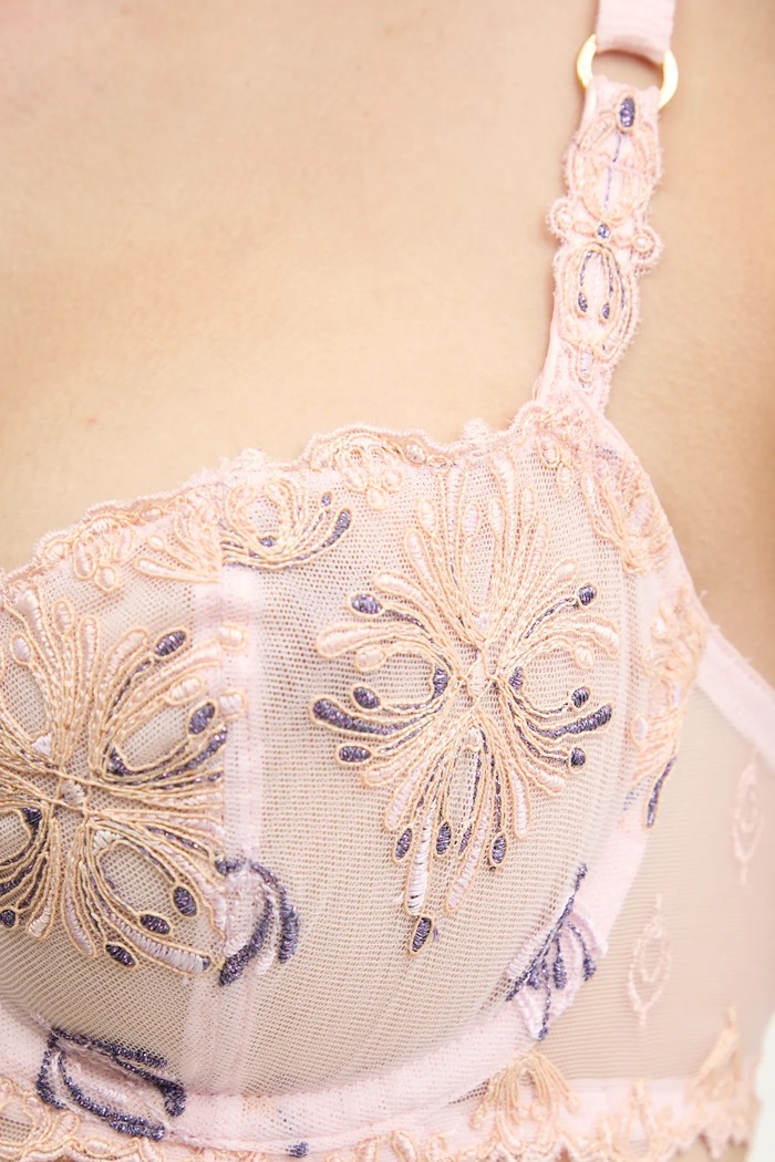 Chantelle sutien din dantelă C26050 roz