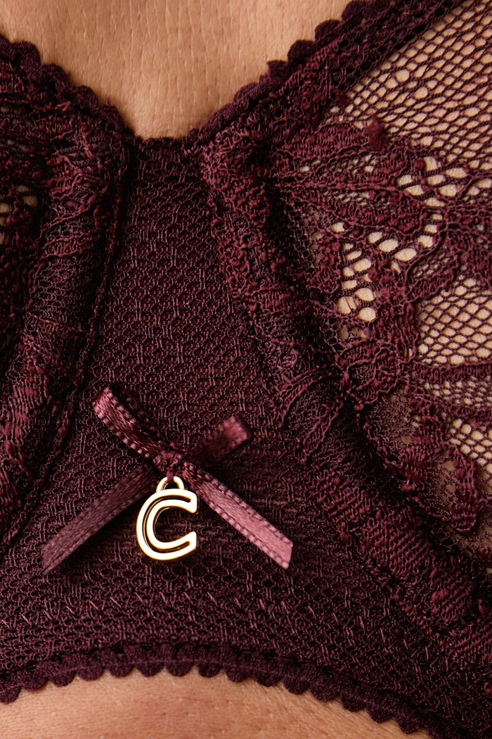 Odzież Chantelle Biustonosz koronkowy C16IMV bordowy