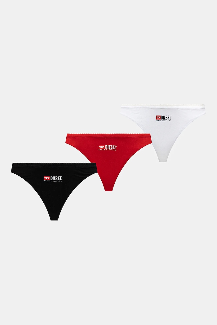 Tanga Diesel PUNCHY-D-CORE-3PACK UNDERPANTS 3-pack tanga červená A17515.0WHAV