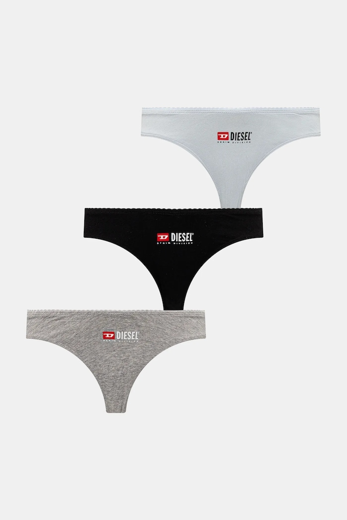 Diesel tanga PUNCHY-D-CORE-3PACK UNDERPANTS 3 db szürke A17515.0WHAV