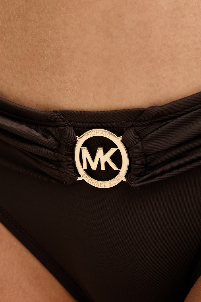 MICHAEL Michael Kors plavkové nohavičky dámske hnedá MM7M842
