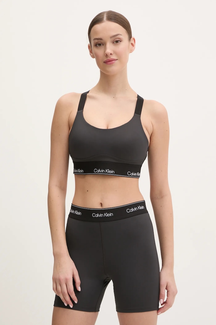 Športová podprsenka Calvin Klein Performance čierna LVGWS5K137