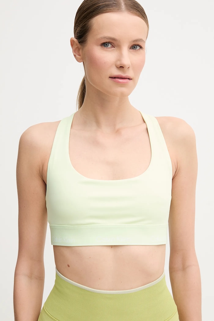 Oblečenie Športová podprsenka Calvin Klein Performance LVGWS5K138 zelená