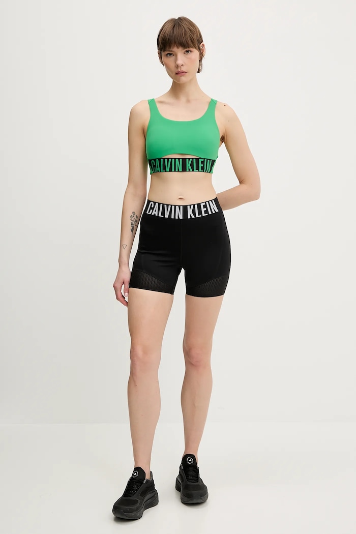 Športová podprsenka Calvin Klein Performance LVGWS5K149 zelená AW25