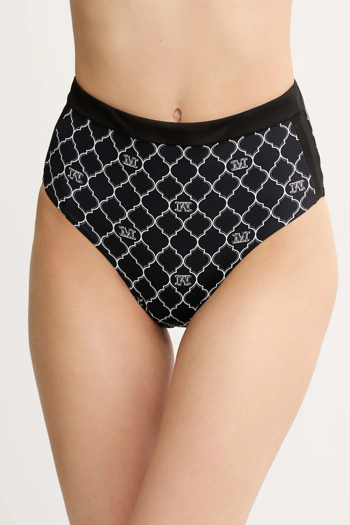 Max Mara Beachwear slip pentru plajă cu două fețe uni negru 2516821329600