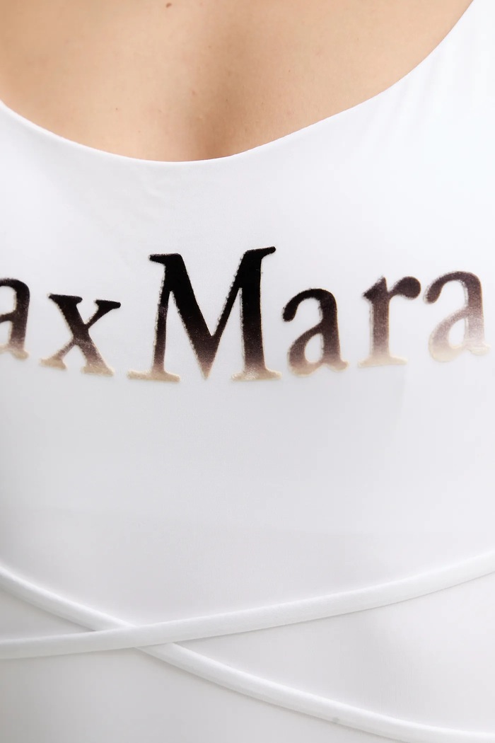 Max Mara Beachwear jednoczęściowy strój kąpielowy biały 2516831119600