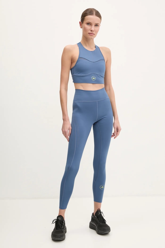 Sportovní podprsenka adidas by Stella McCartney TruePurpose JJ0119 modrá SS25