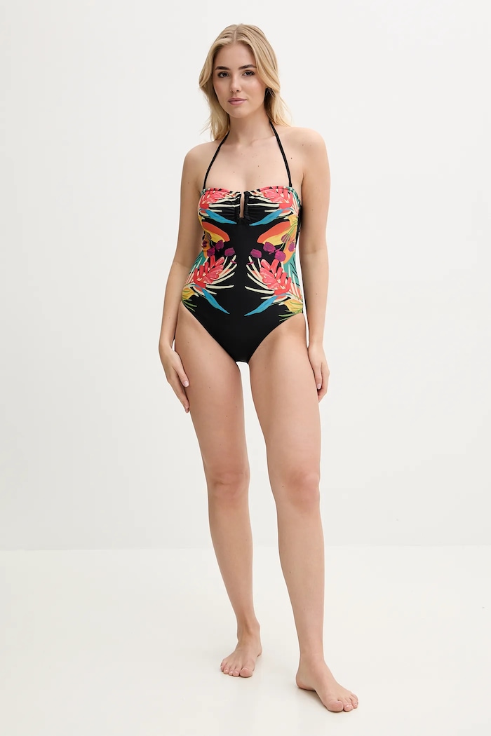 Desigual egyrészes fürdőruha BAHAMAS II ONE P. 25SWMK09 fekete SS25