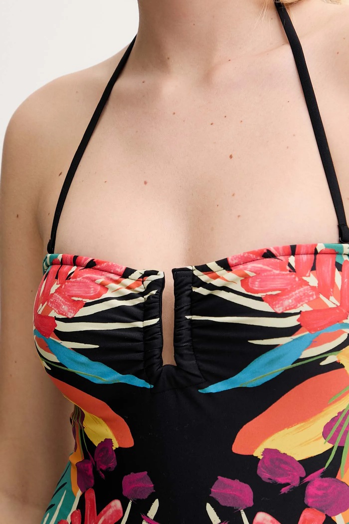 Desigual egyrészes fürdőruha BAHAMAS II ONE P. fekete 25SWMK09