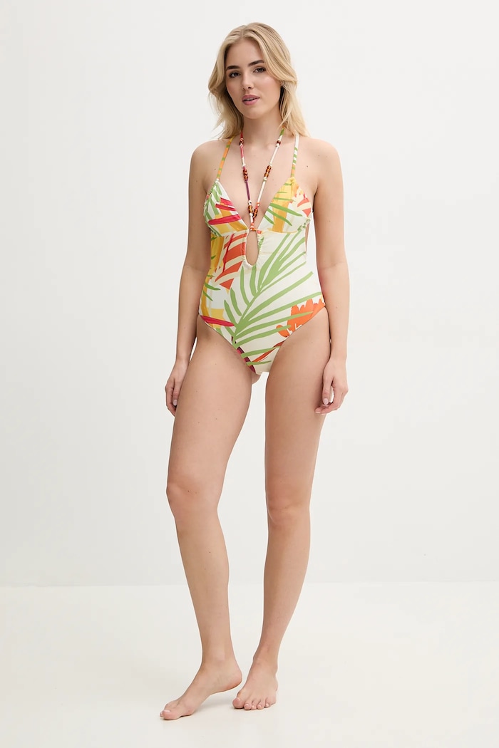 Jednodielne plavky Desigual BELICE TROPI ONE P. 25SWMK07 béžová SS25