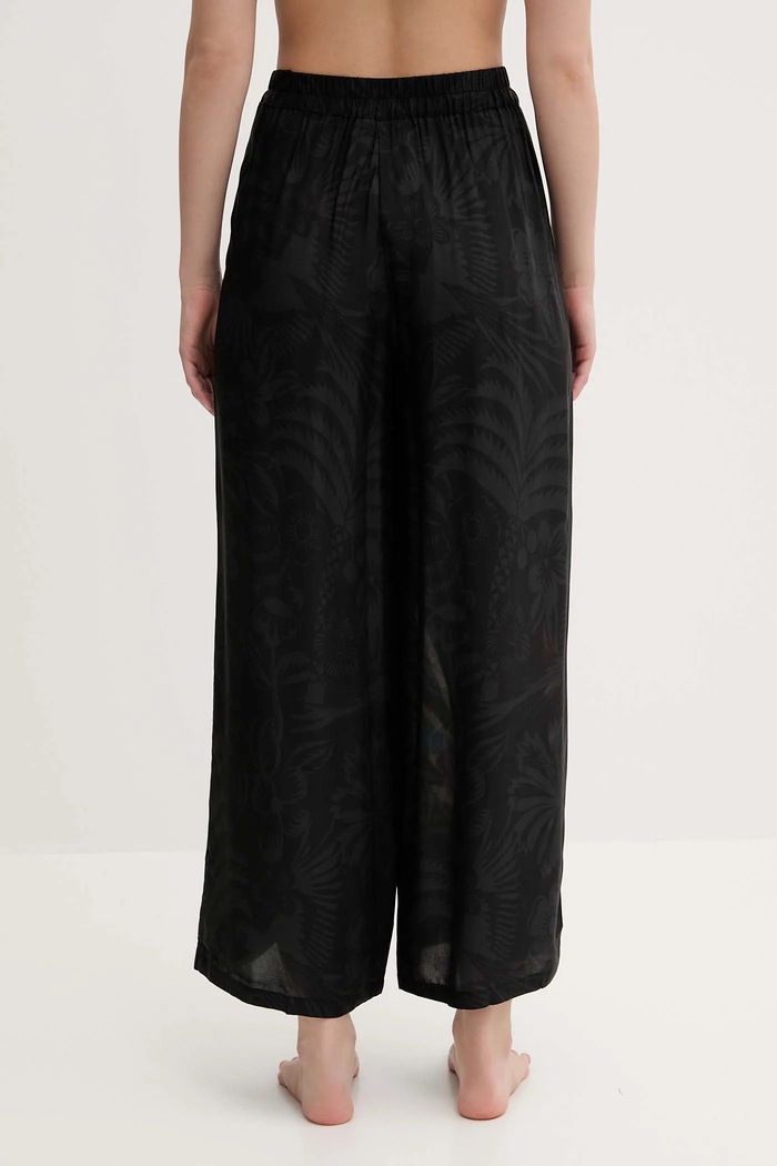 Ρούχα Παντελόνι παραλίας Desigual COLIBRÍ PANT 25SWMW02 μαύρο