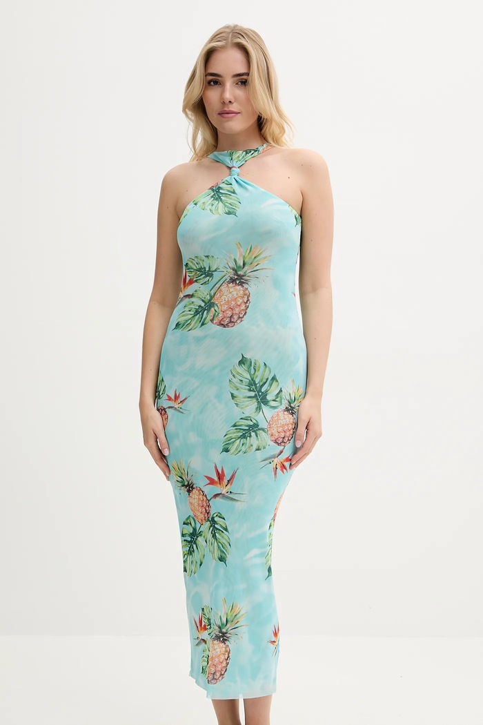 Abbigliamento Desigual vestito da mare LA HABANA D 25SWMK14 turchese