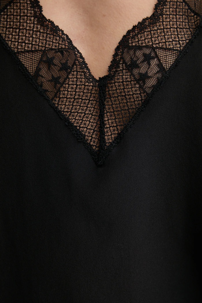Hedvábný top ZADIG&VOLTAIRE WWCR00014.19W.001 černá