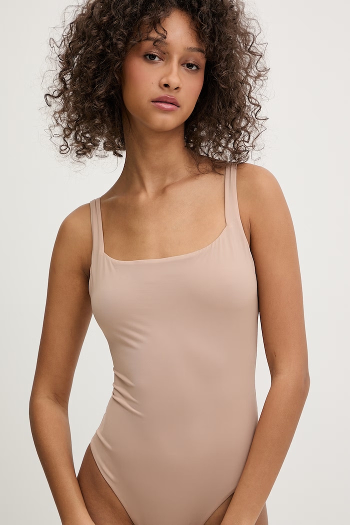 Oblečenie United Colors of Benetton body dámske 30GJ1B004 béžová