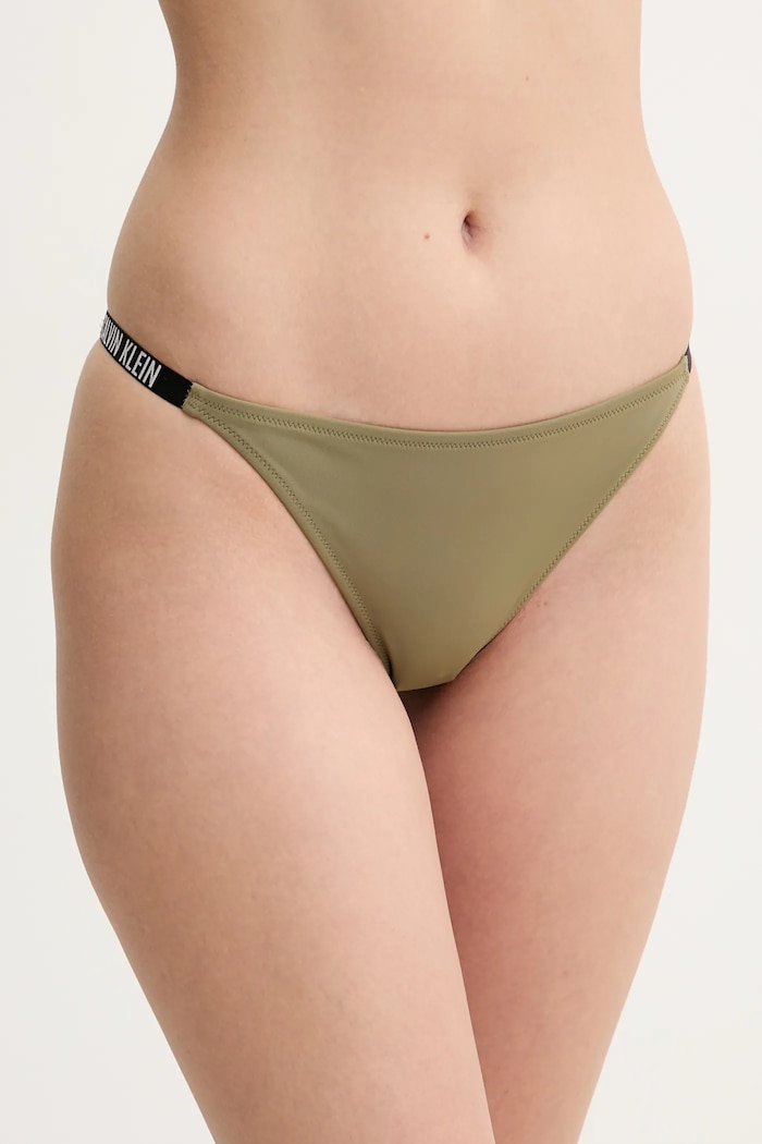 Brazílske plavkové nohavičky Calvin Klein spodný zelená KW0KW02891