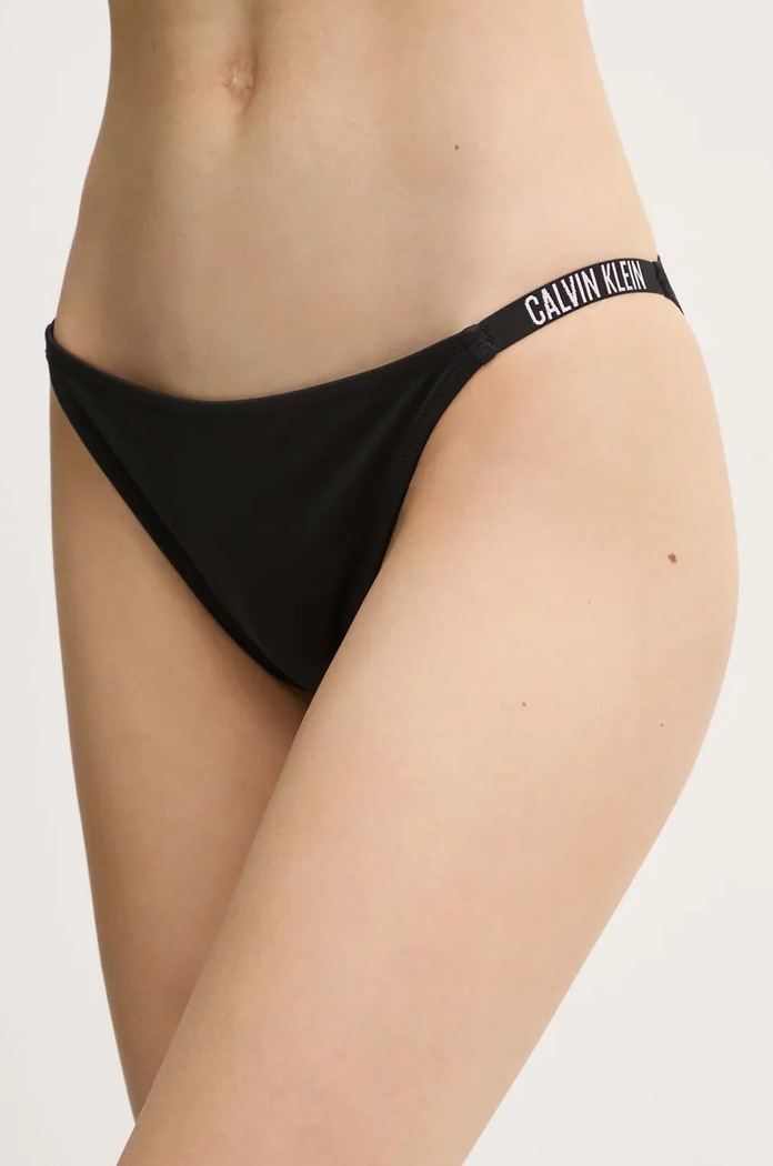 Долнище на бански тип бразилиана Calvin Klein долнище черен KW0KW02891