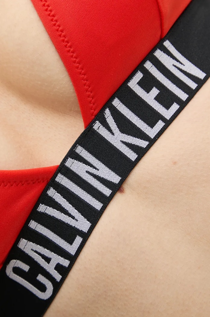 Plavková podprsenka Calvin Klein červená KW0KW02832