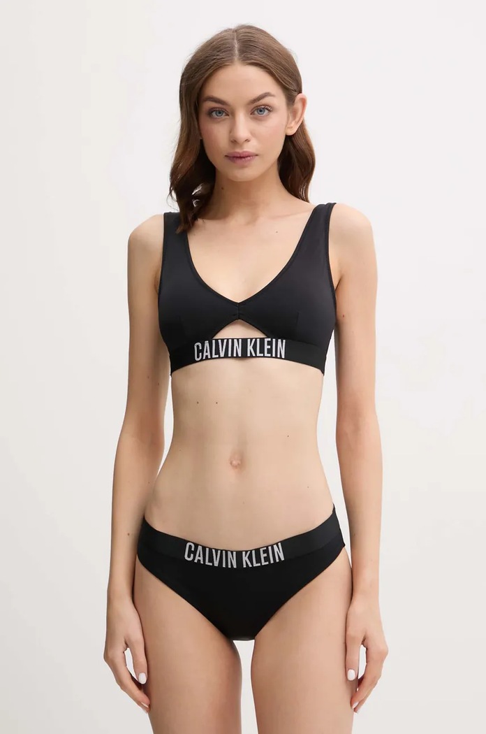 Plavková podprsenka Calvin Klein KW0KW02745 čierna SS25