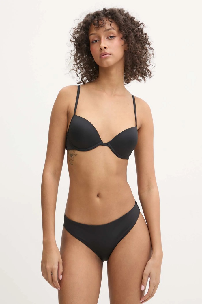 Calvin Klein biustonosz kąpielowy KW0KW02702 czarny SS25