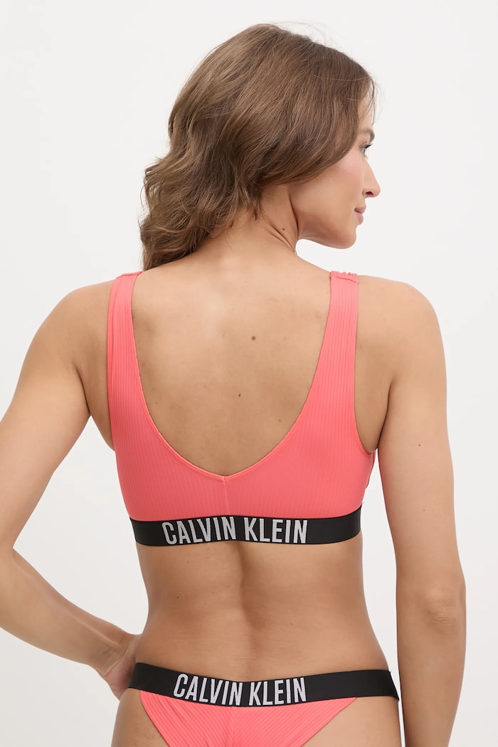 Odzież Calvin Klein biustonosz kąpielowy KW0KW02751 pomarańczowy
