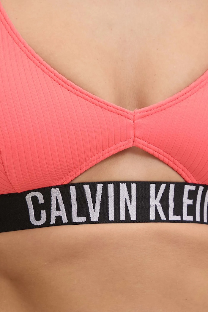Calvin Klein biustonosz kąpielowy pomarańczowy KW0KW02751
